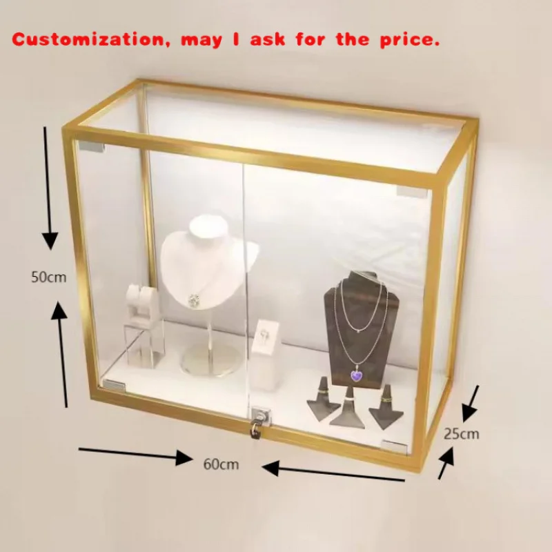 custom.Luxury Jewelry Showcases Glass Display Table With Drawers Custom Glass Jewelry Display Cabinet Retail Store Jewelry Showc
