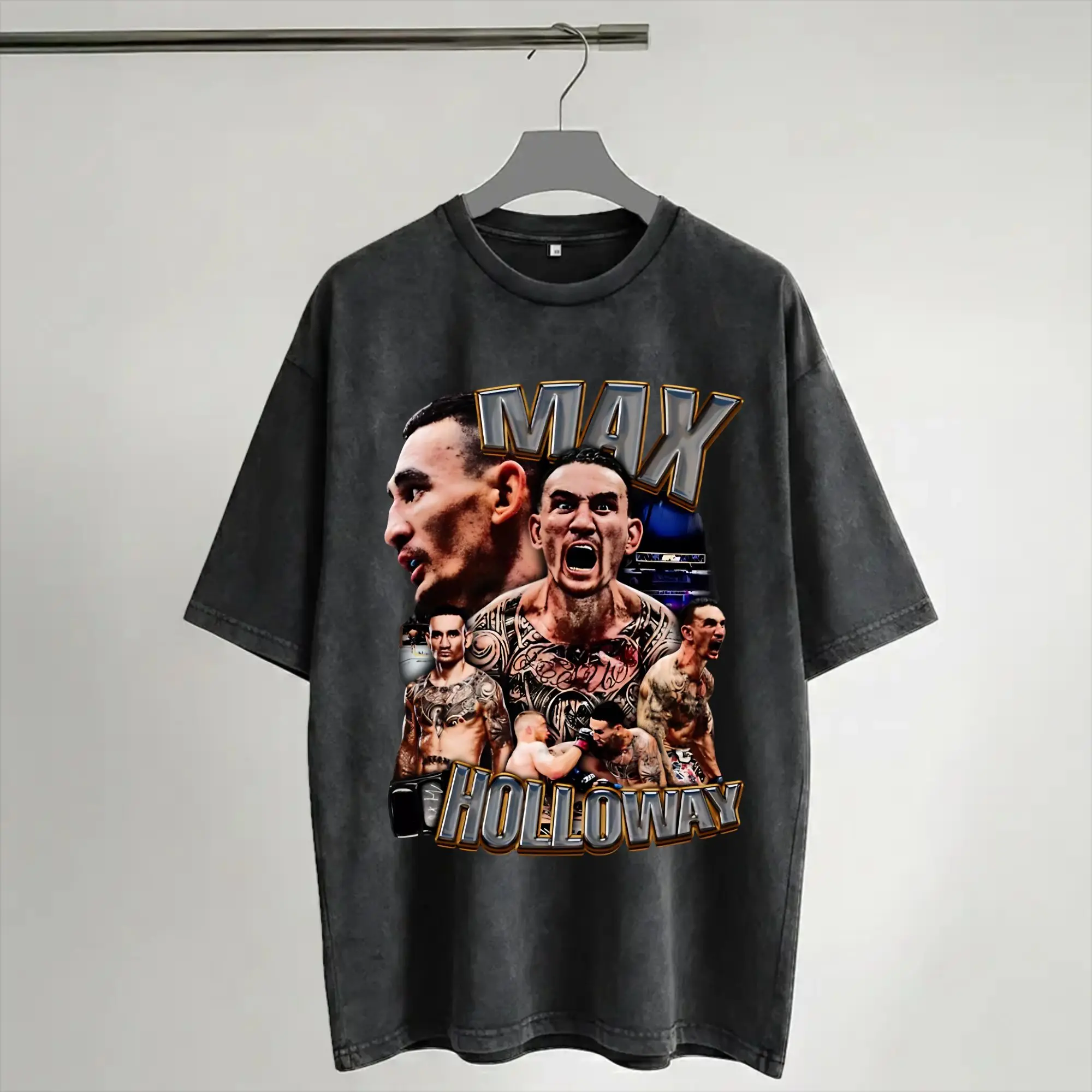 Maxs Blesseds Holloways Outfit Washed T Shirt Men Women Streetwear Hip Hop T-Shirts Printed  Tee Shirt Short Sleeve