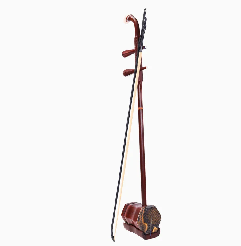 high-grade Chinese two-string  red sandalwood Erhu Handmade Musical Instruments Adult Children Practice Hexagon Erhu Accessories