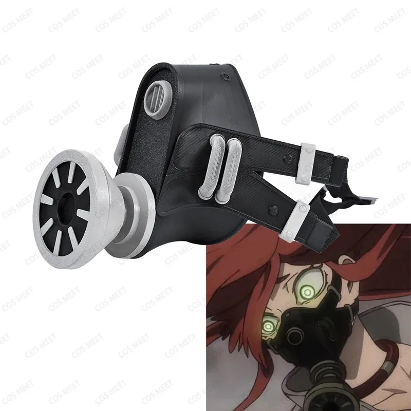 LQAnime Gachiakuta Riyo Reaper تأثيري الدعامة Riyo Reaper قناع PLA المواد أكوتا المنظفات الدعامة هالوين كرنفال حفلة النساء Gir