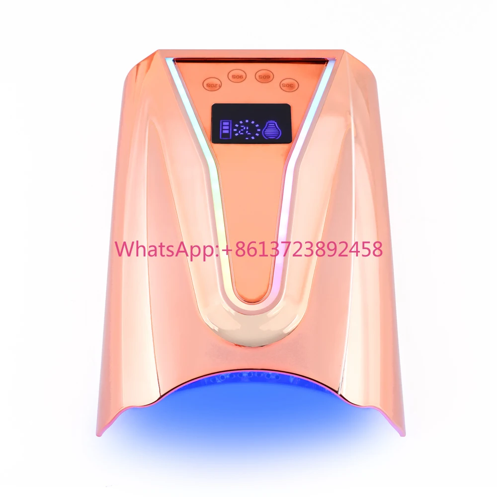 

2026 New Product High Power 128W Gradient Color Cordless Pro Cure UV LED Nail Lamp Professional Rechargeable Gel Nail Dryer