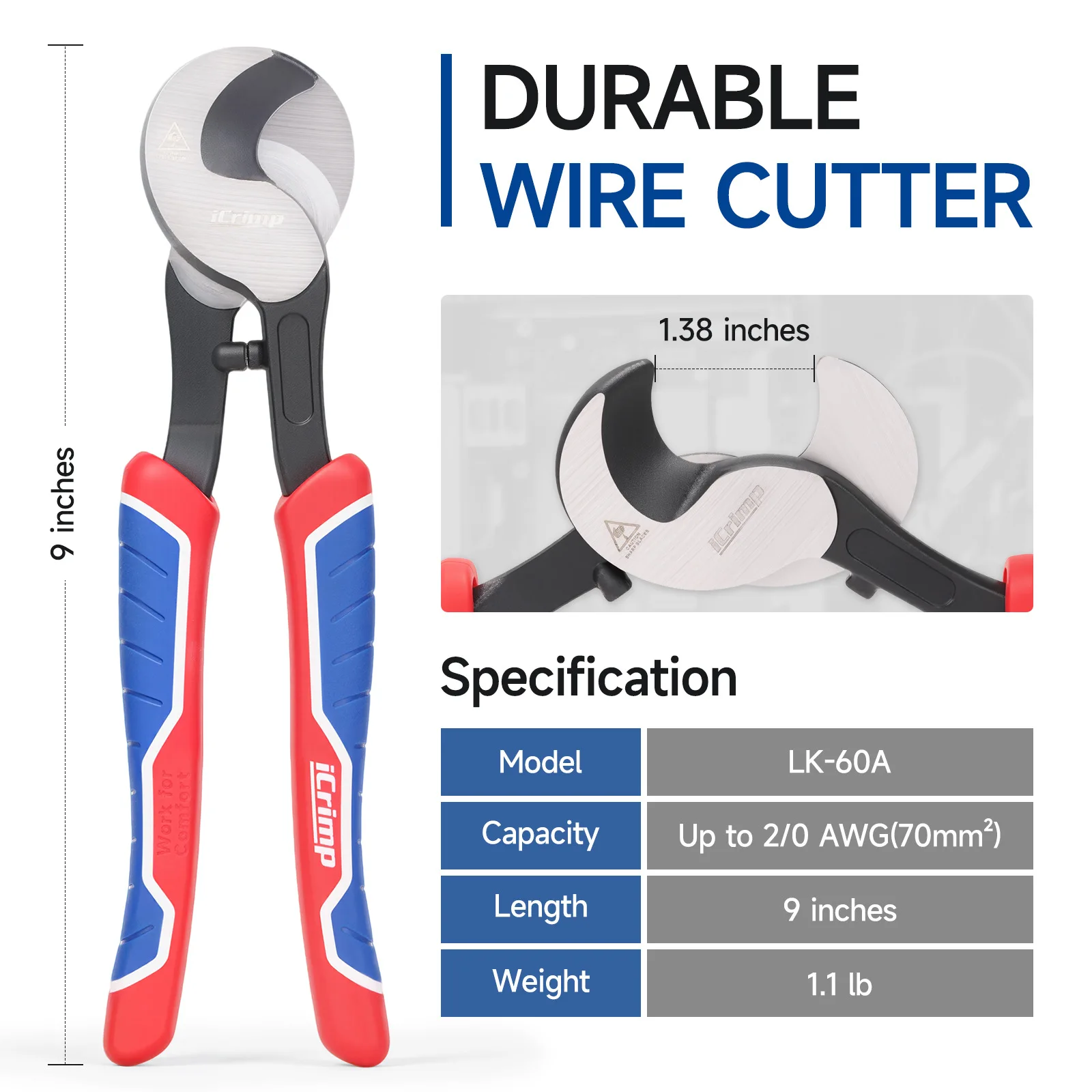 Multifunctional Electrician Tool 2026 Upgraded, Quick Cable Twister, All-in-one Copper Aluminum Wire Cutter Stripper Scissors