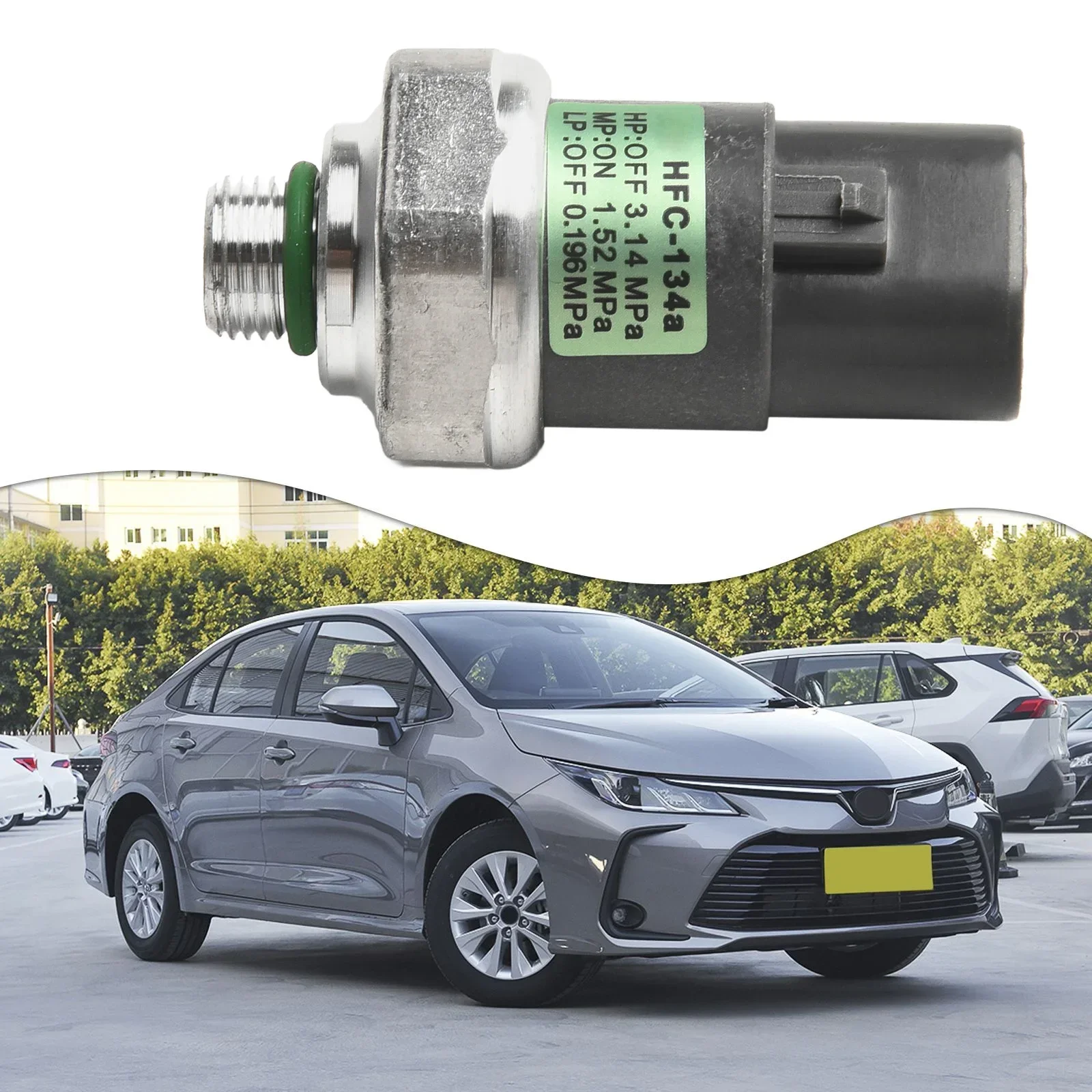Car Air Conditioner Pressure Sensor Air Conditioner Pressure Switch 88645-60030 For Lexus For Toyota For Yaris 1.3L/1.4L/1.5L I4
