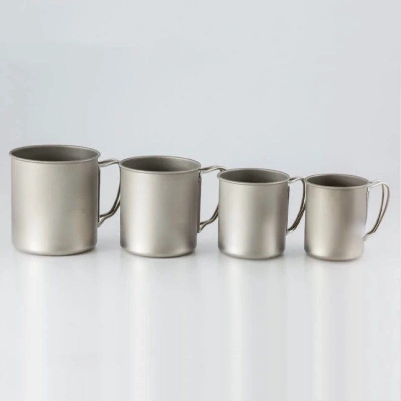 Titanium Cup Outdoor Camping Single Layer Pure Titanium Light Water Cup Mug Mg143