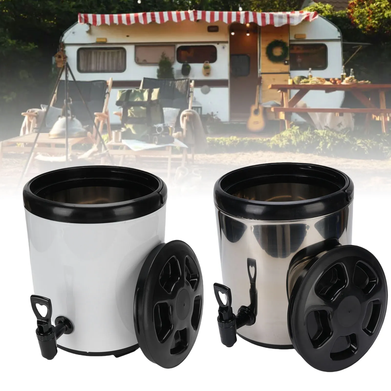 Milk Tea Dispenser Bucket 6L Portable Insulated Beverage Dispenser Easy Cleanup Long Lasting Insulation for Milk Tea for Juice