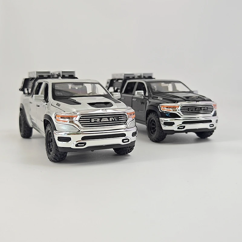 

1:32 Simulation Dodge Ram Pickup Alloy Transport Vehicle Model Car Decoration Doors Can Open Sound and Light Gifts
