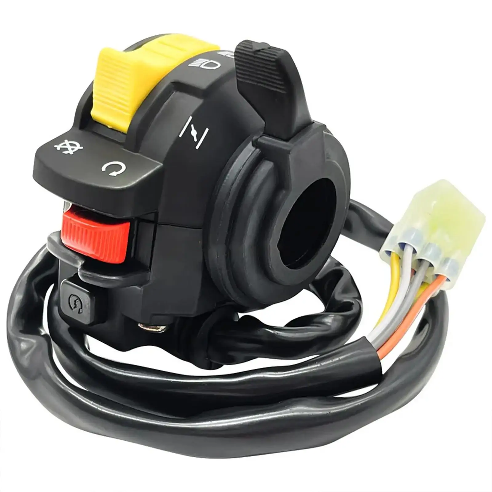 

Левый переключатель на руле 37400-27H00 37400-09F02, сменная деталь управления из АБС-пластика для мотоциклов Suzuki Eiger 400 LT-A400 LT-F400