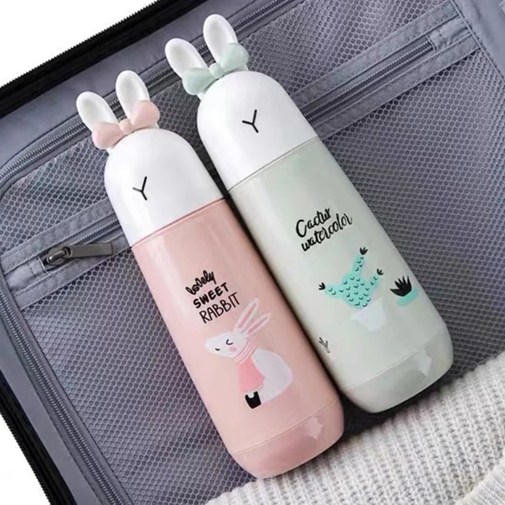 2 Pcs Toothpaste Cartoon Toothbrush Box Storage Case Portable Container Toddler Holder Travel and Supply