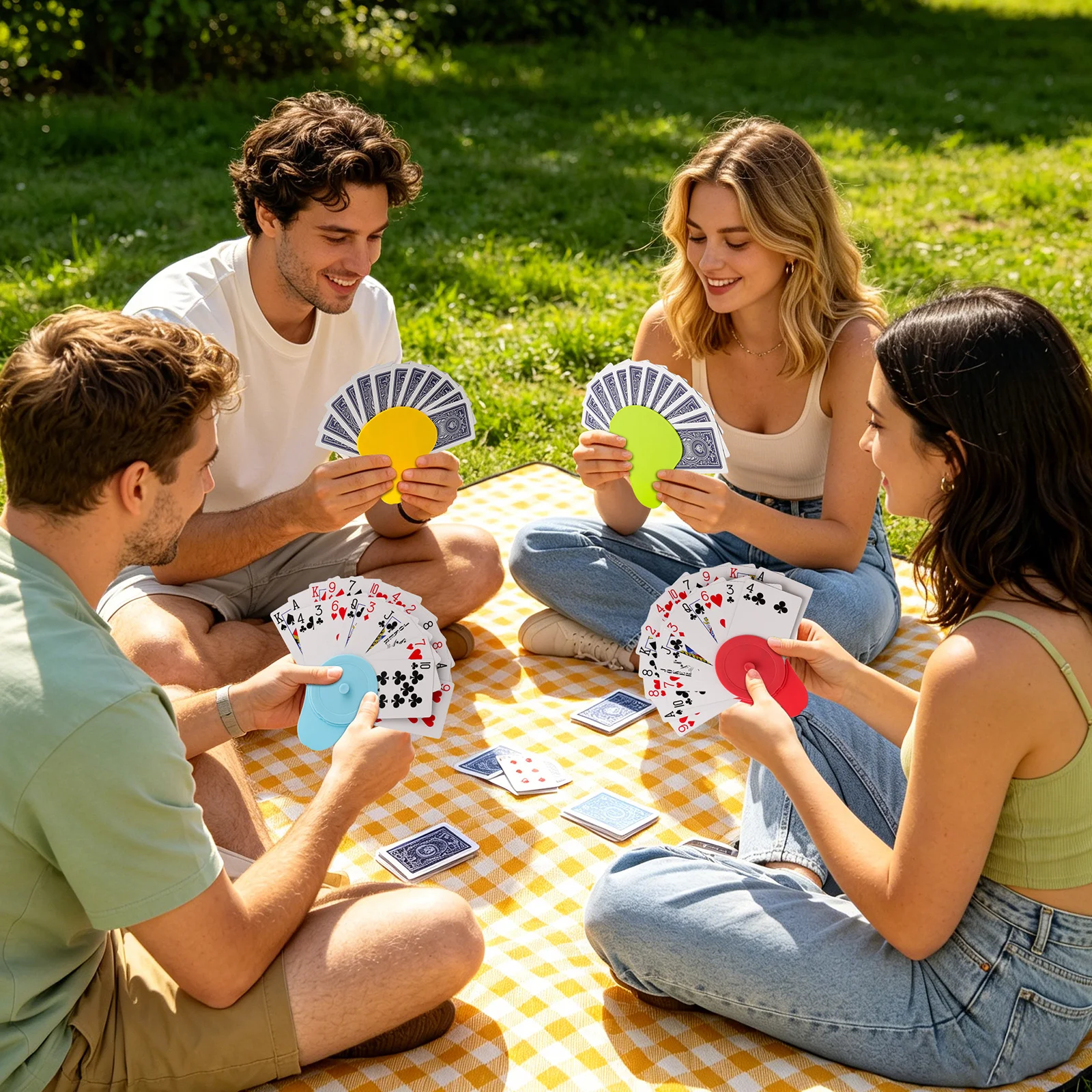 1/4個入りイージーグリップカードデッキホルダー、ハロウィン - Party Games Using Cards のレビューと価格