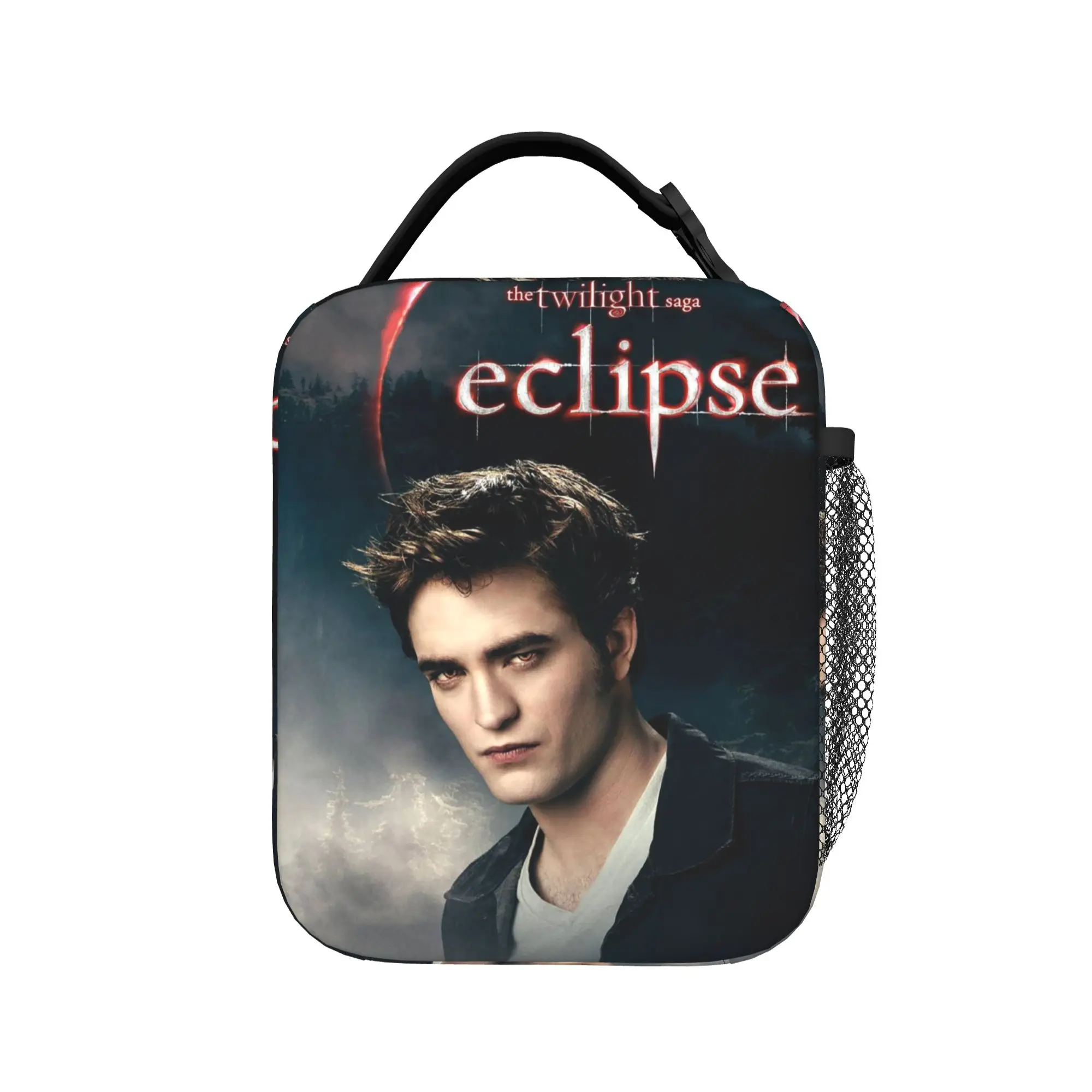 The Twilight Saga Eclipse Movie Insulated Lunch Bags Thermal Bag Meal Container Edward Tote Lunch Box Men Women Beach  Travel