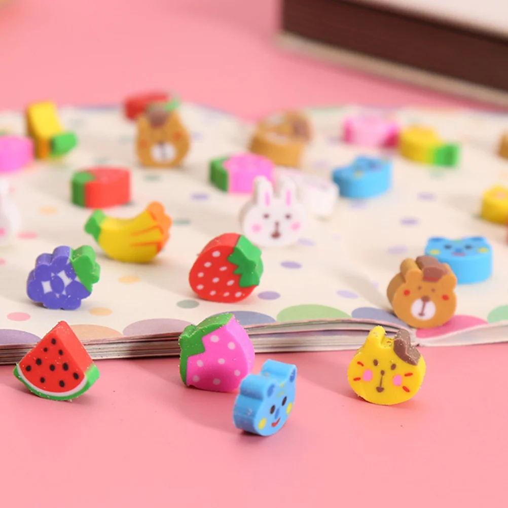Cartoon Dices Erasers Colorful Multi-function Mini Small Gift for Kids Bulk Child