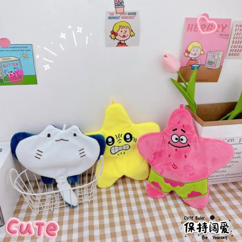 Chiikawa Moving Stars Plush Toy Anime Cartoon Funny Devil Fish Doll Pendant Keychain Swinging Five-Pointed Star Doll Gift