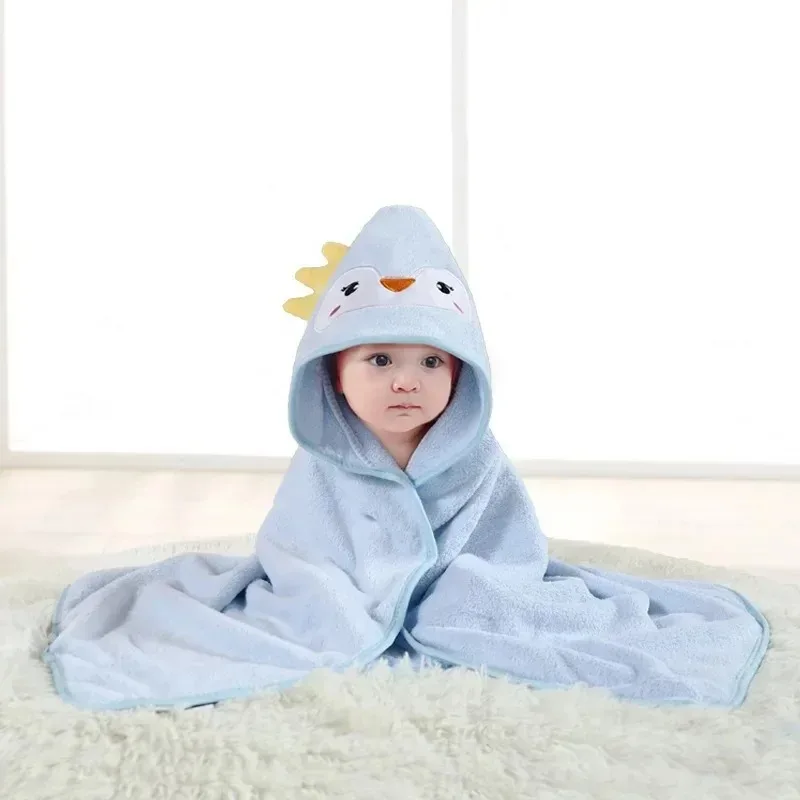 Toddler Baby Hooded Towels Newborn Kids Bathrobe Super Soft Bath Towel Blanket Warm Sleeping Swaddle Wrap for Infant Boys Girls