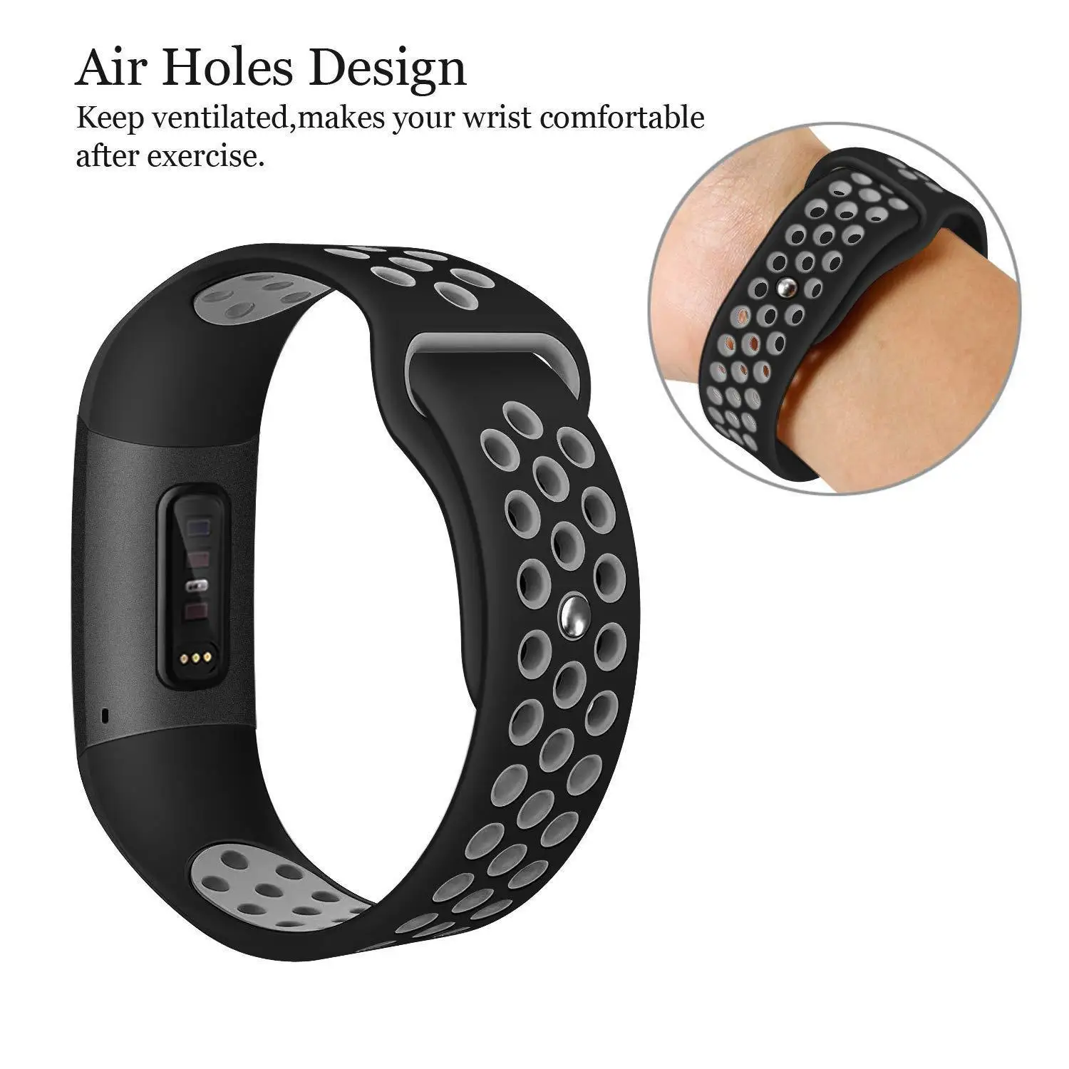 Fitbit Charge 3および4用の高品質シリコンリストバンド,スポーツリストバンド,fitbit Charge 3および3 se