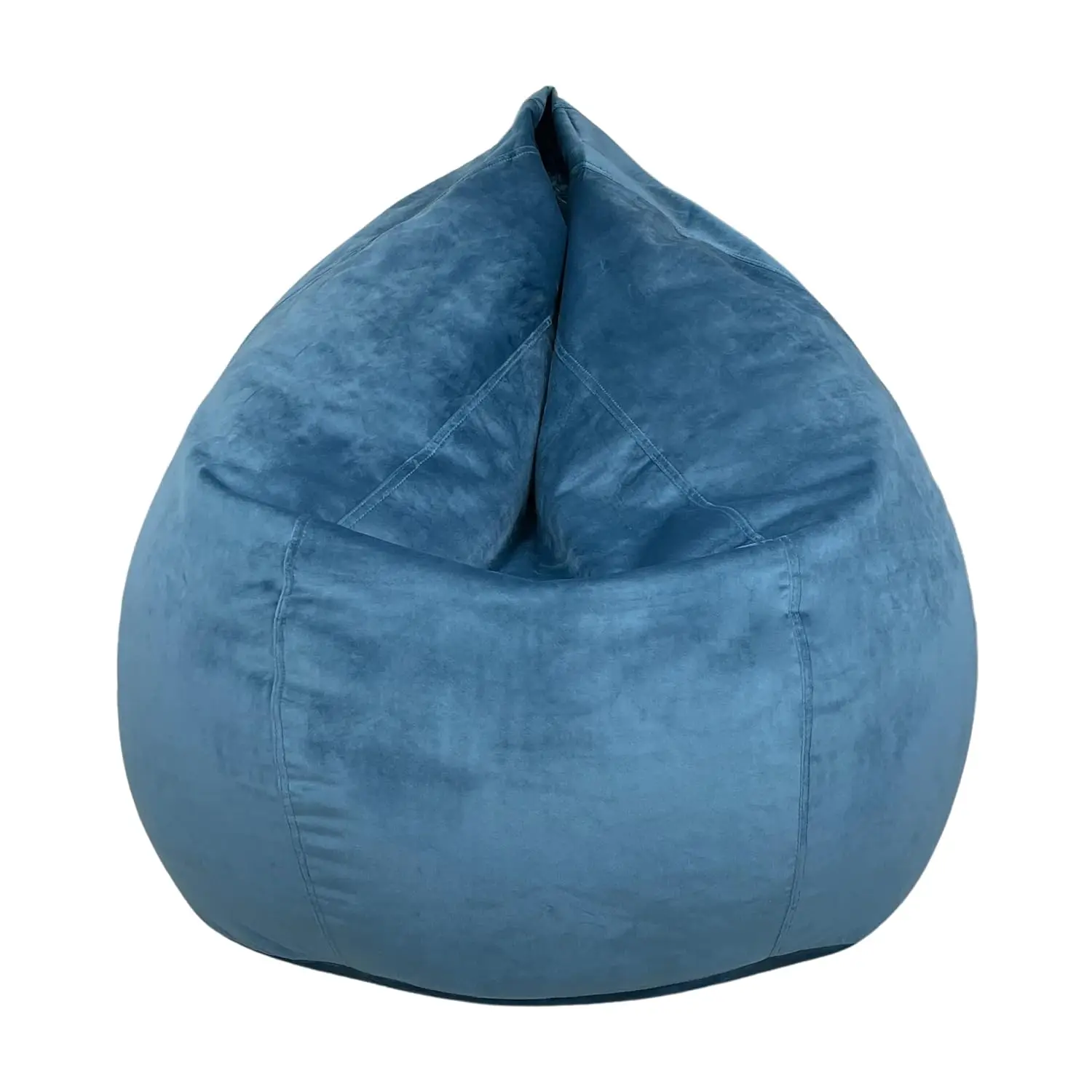 

Teardrop Bean Bag Chair Ultra Soft Double Stitched Easy Clean Velvet Blue Filled,Customized