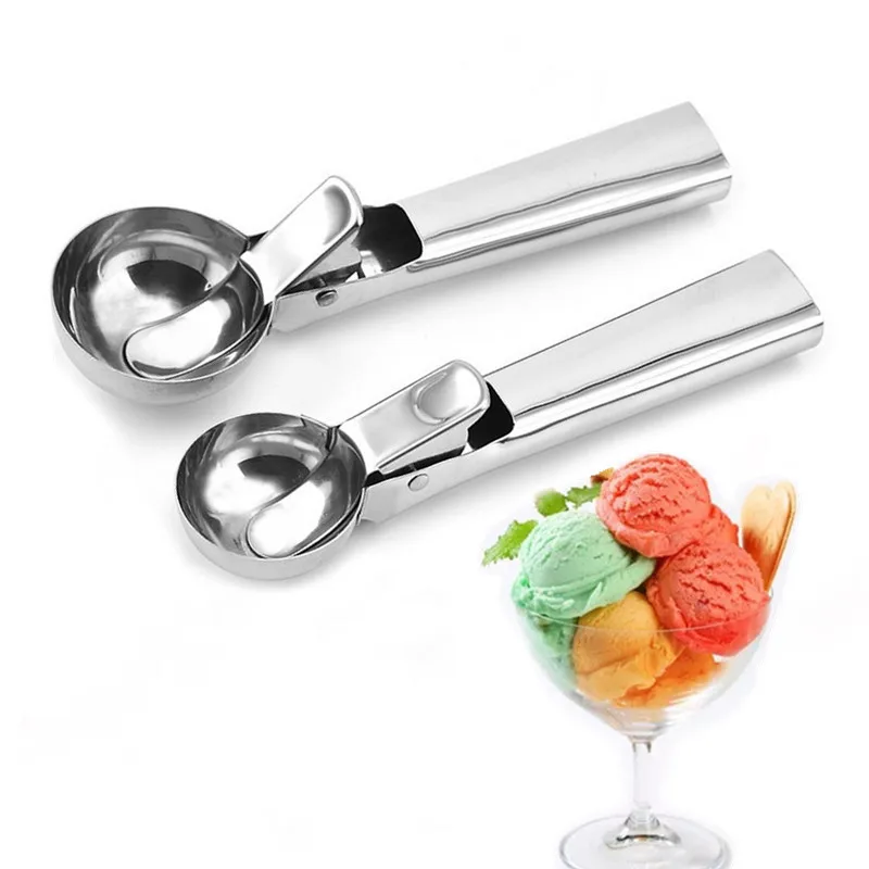 Ice Cream Scoops Fruit Watermelon Spoon Ball Mold Multifunctional Stainless Steel Dual-Purpose Scoop Household Ice Cream Tools