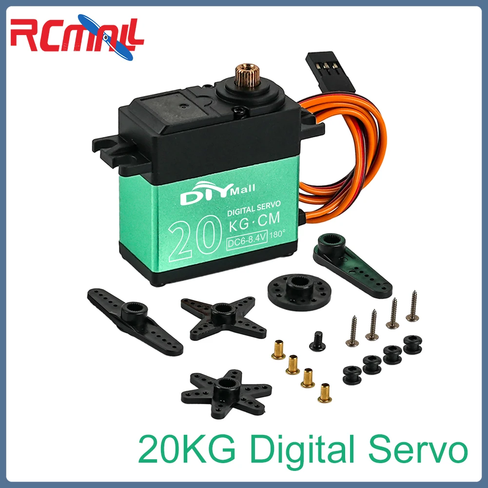 TD-8820MG 20kg servo digital escova de carbono motor engrenagem de metal alto torque 180/270/360 graus 4.8-8.4v para rc robô carro aeronave diy