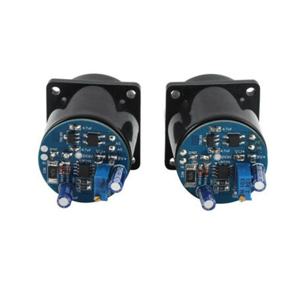 2pcs Tube Amplifier VU Meter Head Level Meter With Backlight And Driver Board