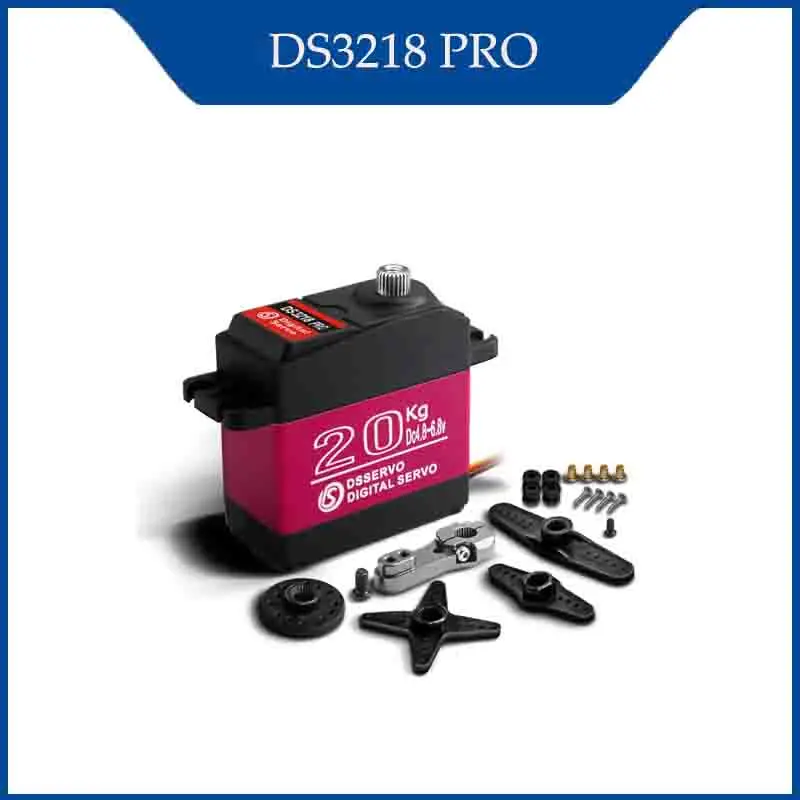

D Pangervo DS3218 PRO Цифровой сервопривод 20 кг Шестерня из нержавеющей стали Высокоскоростной IP66 Водонепроницаемый сервопривод с высоким крутящим моментом для автомобиля 1/8 1/10 RC