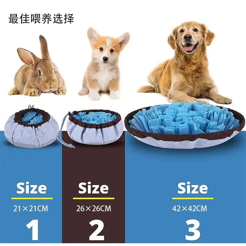 Dogs Snuffle Mat Pet Leak Food Anti Choking Mat Cat Dog Training Blanket Nose Work Toy Pet Slowing Feeding Intelligence Mat