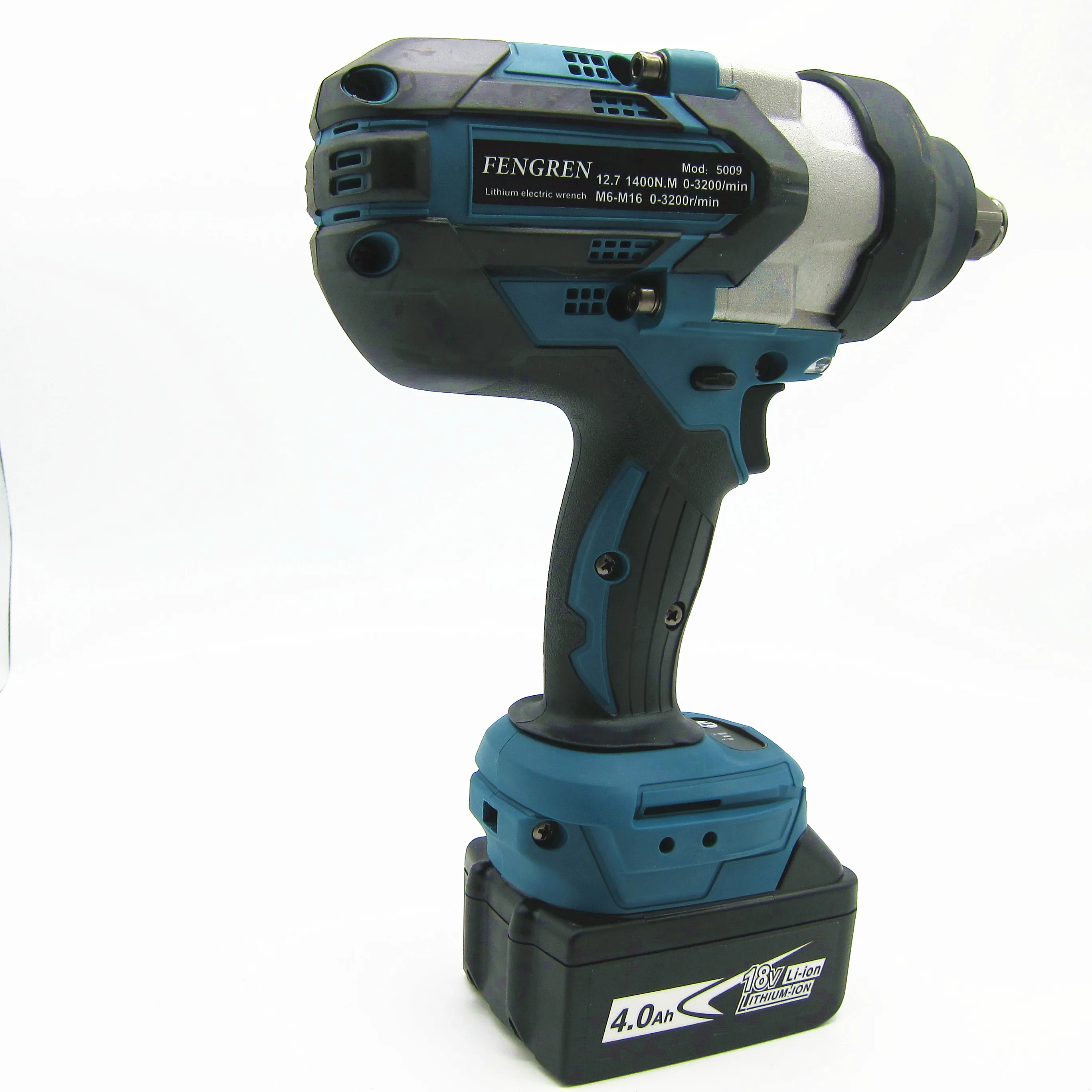 1000N.M مفتاح ربط كهربائي بدون فرش أدوات كهربائية بطارية ليثيوم مصباح ليد لبطارية ماكي 18 فولت