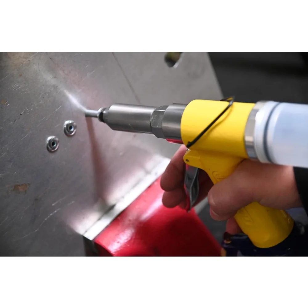 Remachadora de aire Astro Pneumatic PR14 con tamaños de remache 3/32, 1/8, 5/32, 3/16 y 1/4