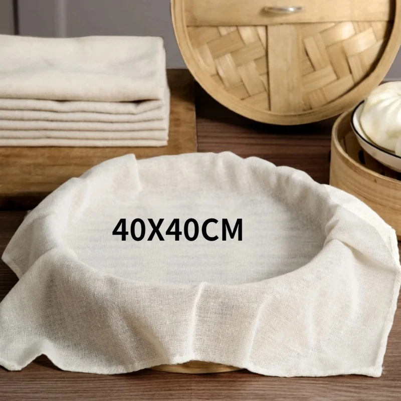 5 pçs cesta de vapor pano feito de algodão puro cozido no vapor arroz gaze filtro pano antiaderente esteira vapor ferramentas cozinha
