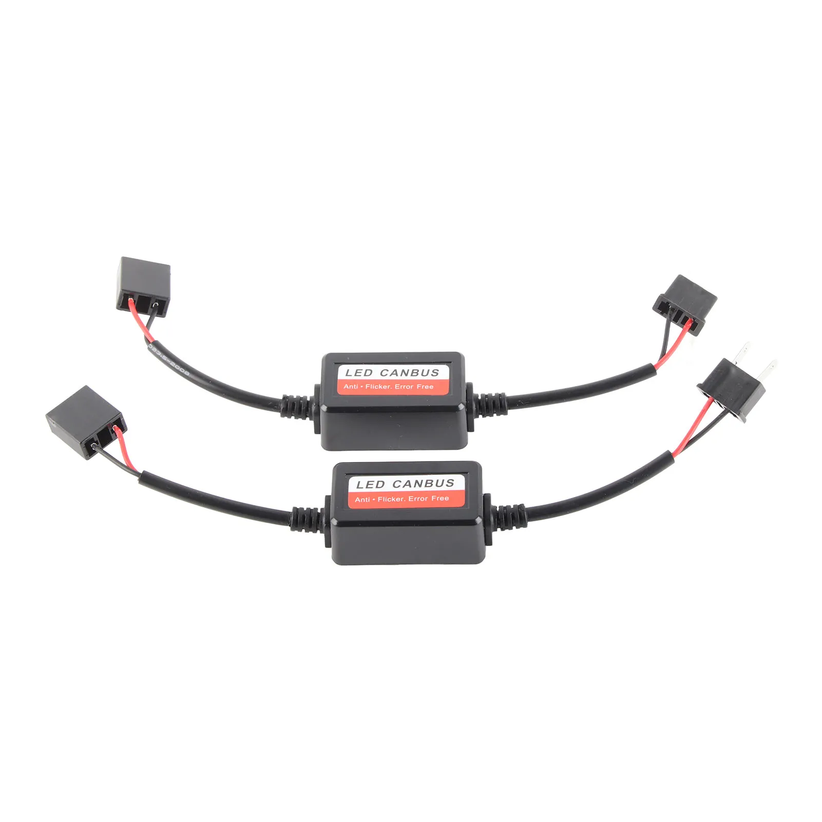 2PCS Car LED Headlight Decoder Radio Audio Anti interference Error Canceler Filter for H7