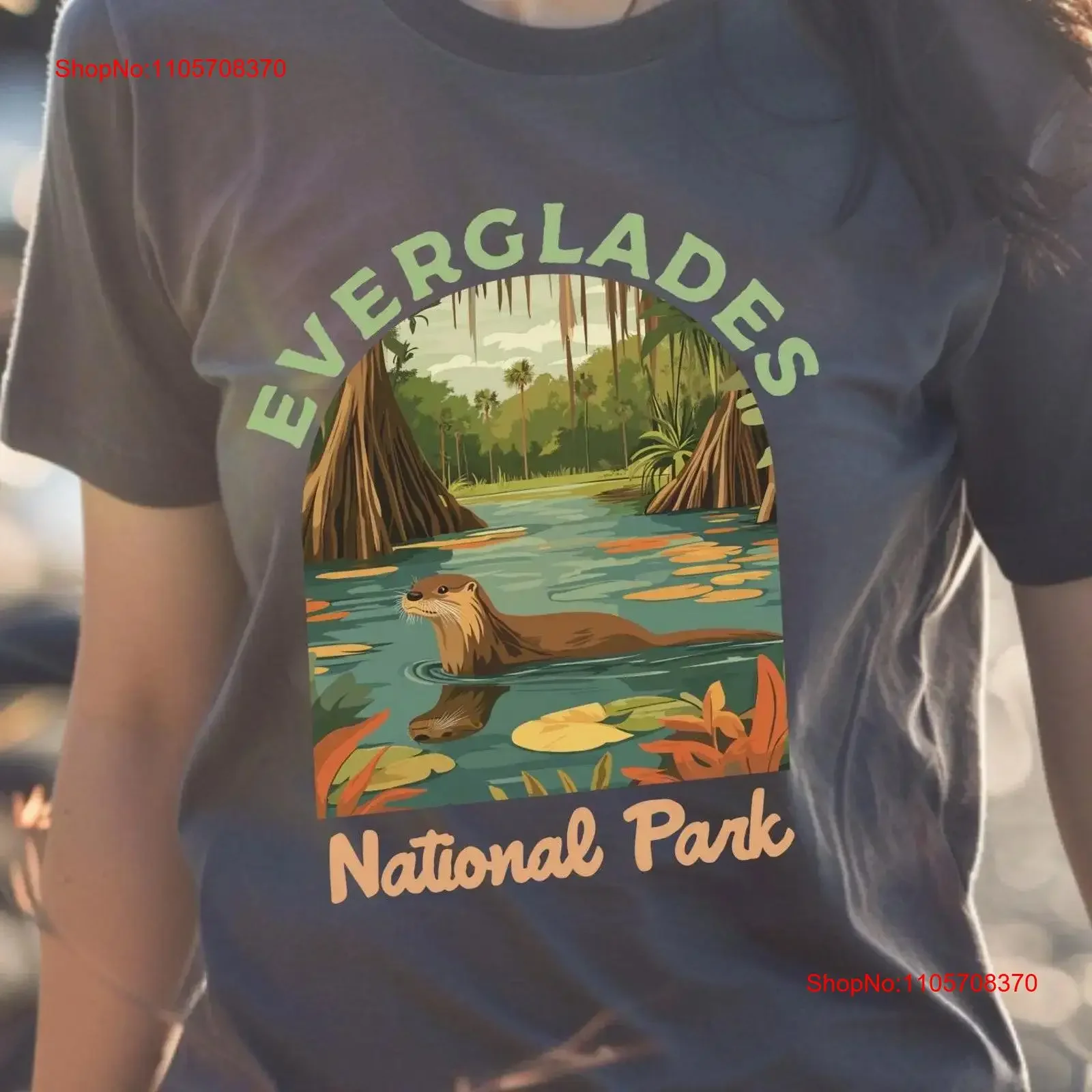 Everglades Fl Vintage National Parks T Shirt Camping Mountain Outdoor Lover Adventure vintage Washed Stylish Slightly Soft