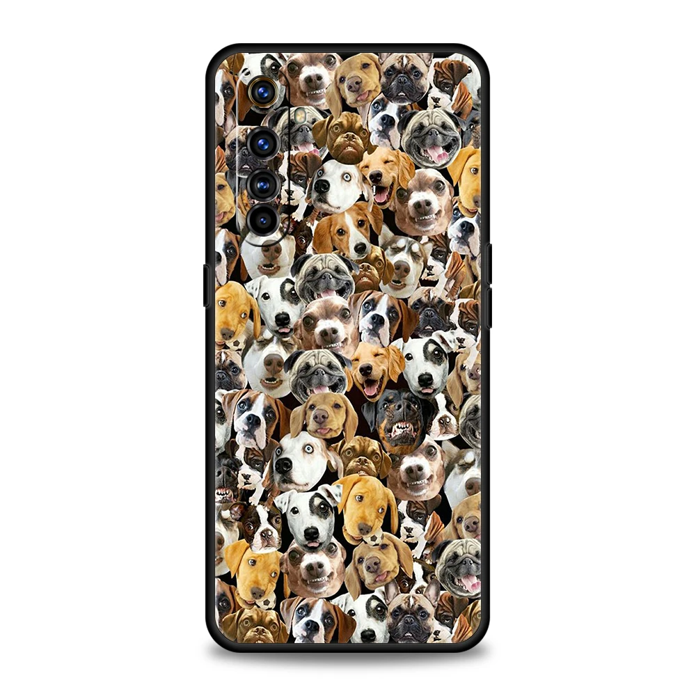 Dog French Bulldog Soft Silicone For Realme 8i 9i 9 Pro Plus GT2 Pro C3 6 7 8 Pro C21 C11 C25 Pro 5G Shockproof Phone Cover Bag