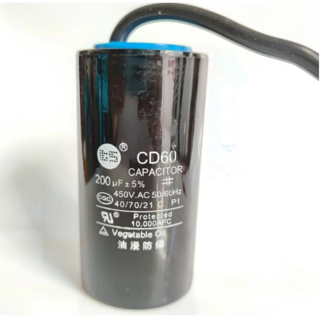 

1pcs Motor capacitor CD60 200UF 300UF 400UF AC capacitor, refrigerator, freezer, water pump starting capacitor