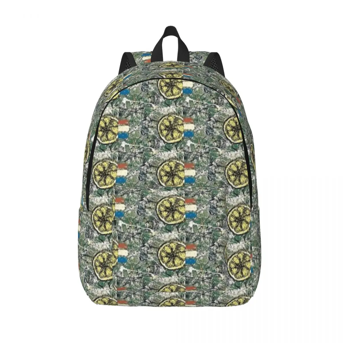 Lemon Pips The Stone Roses Casual Backpack Outdoor Student Business Daypack for Men Women College Shoulder Bag