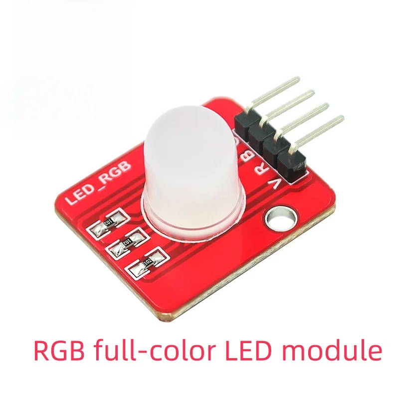 RGB full-color LED module electronic building block 5V tri color compatible 10mm high brightness RGB full-color LED module