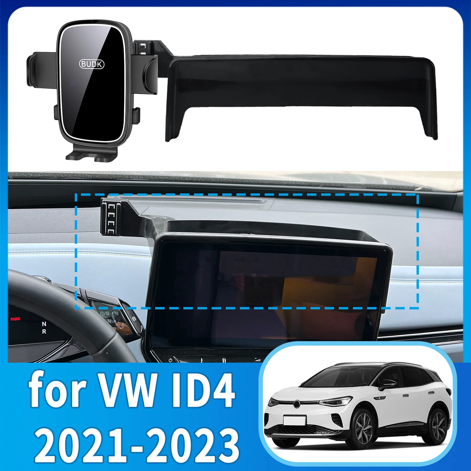 

Подходит для VW ID4 ID.4 2021 2022 2023, держатель телефона, кронштейн для крепления экрана приборной панели, простая установка ​ ​ Автомобильные аксессуары