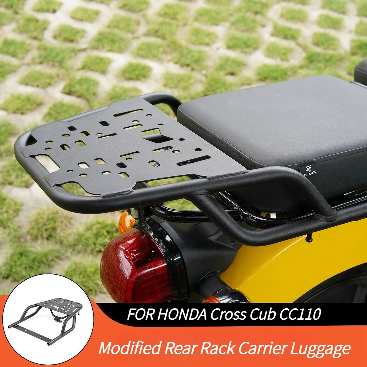 

CC110 Rear Carrier Rack FOR HONDA Cross Cub CC110 2023 2024 2025 Rear Rack Carrier Luggage Grille Fender Top Case Plate