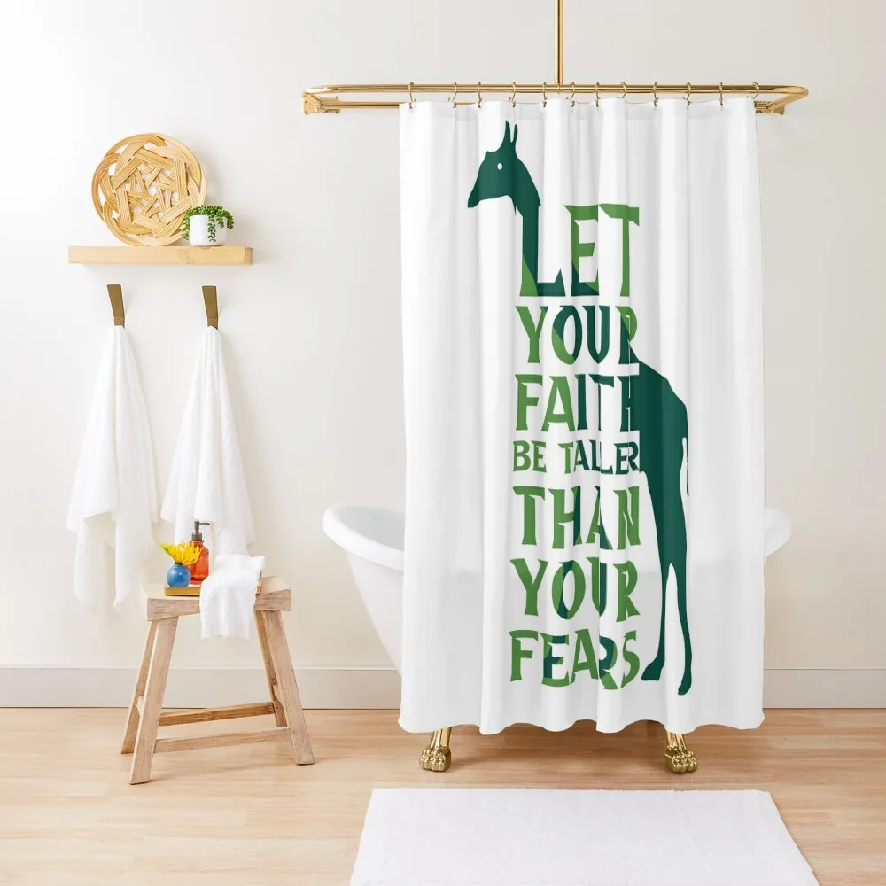

Let your faith be taller than your fears Shower Curtain Bathroom Decor Bathroom Shower Set Shower Bath Elegant Bathroom Curtain
