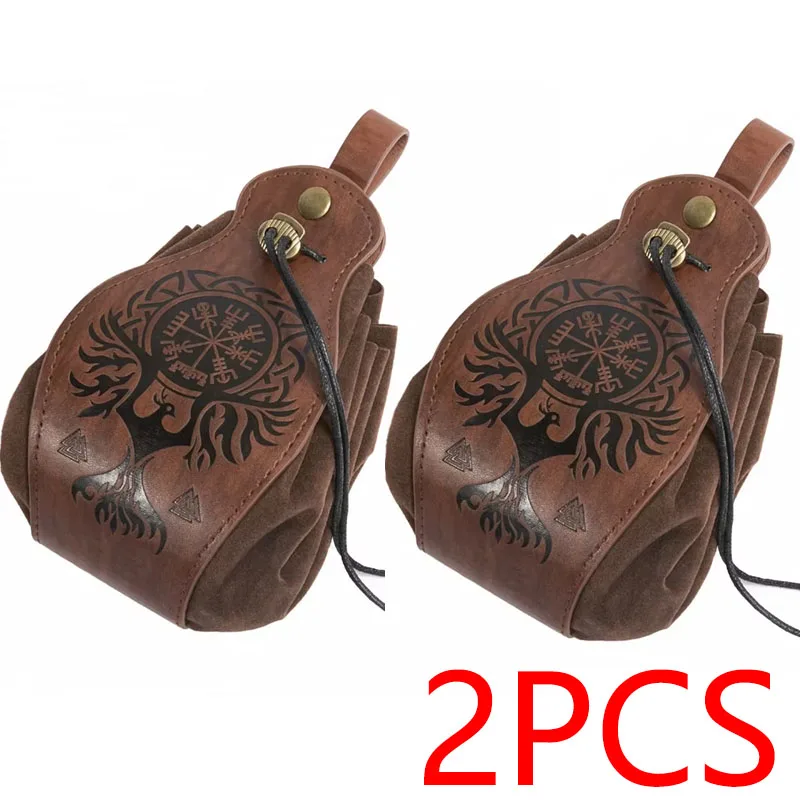 Echt leer DND dobbelstenen tas lade - schattig trekkoord etui RPG D&D rollenspel portemonnee cadeau-ideeën STZ04