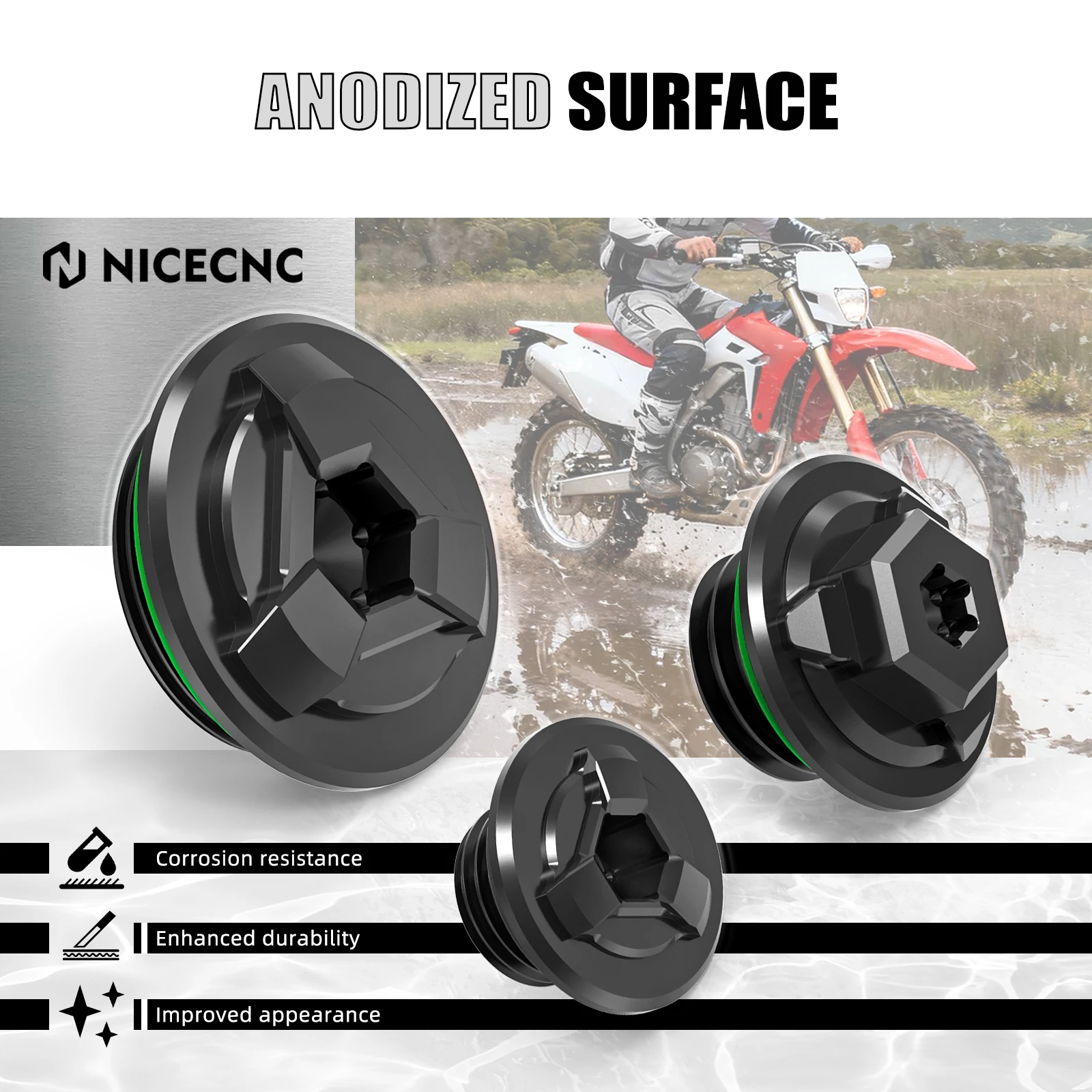 For Honda 2020-2026 CRF1100L Africa Twin CRF1100L Adventure Sports Engine Timing Oli Filter Cap Plug CRF1000L/ADV Sports 2016-19 - view 3