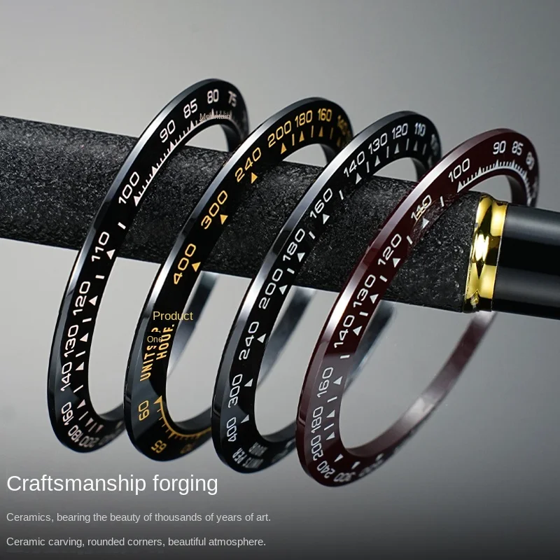 38,5 мм 39,3 мм для Rolex Daytona 116500, керамический безель, 39,3/38,5 мм, вставка безеля для часов, подходит для часов, кольцо Daytona с напивной шкалой