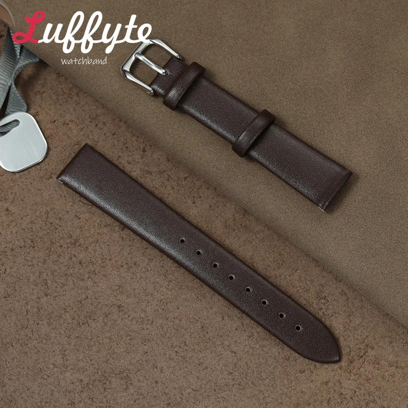 

Women Men PU Leather Wrist Belt 10mm 12mm 14mm 16mm 18mm 20mm 22mm Ultra-thin Wristwatch Strap Casual Replacement Watch Band