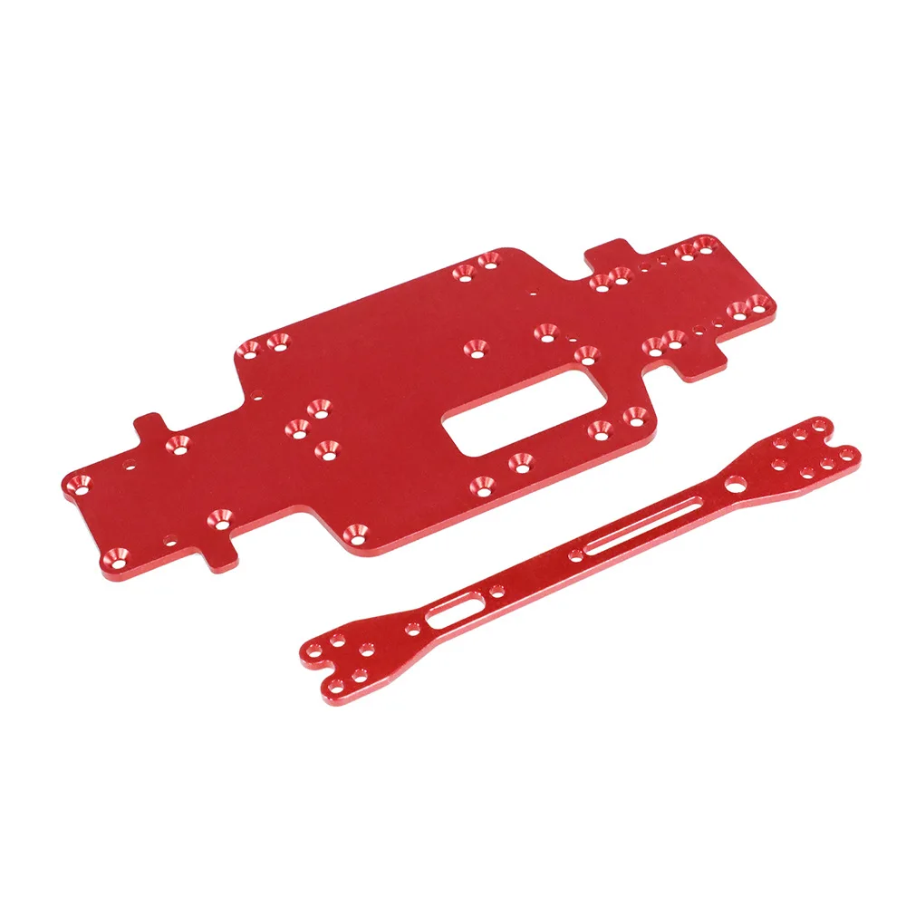 Metal Chassis Bottom Plate and Second Floor Plate for Wltoys 284161 284010 284131 K989 K979 K969 1/28 RC Car Upgrade Part