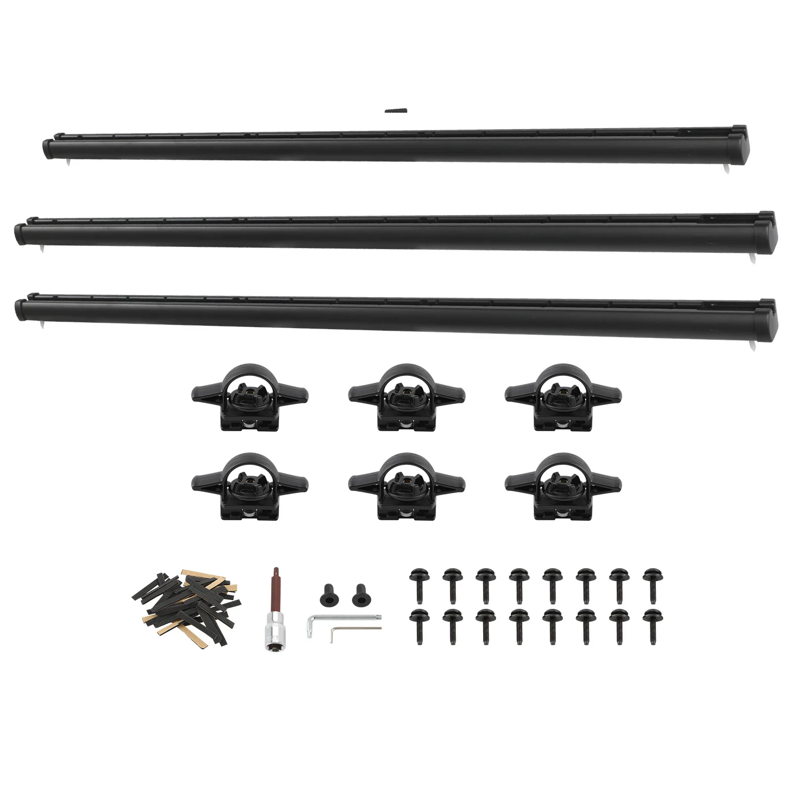 250 lbs Load Trail Rail System Tie Down Rails for Jeep Gladiator JT 2020-2023  82215956 82215631