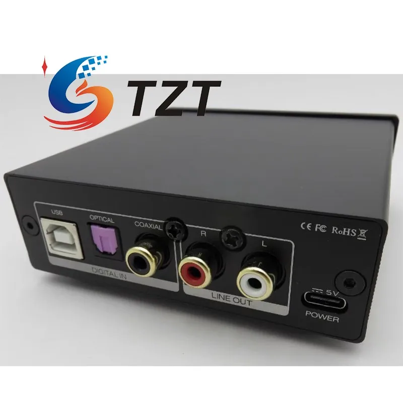 

TZT D4 Multifunctional DAC HiFi Audio Decoder ES901802M Decoding Headphone Amplifier Support PC-USB System