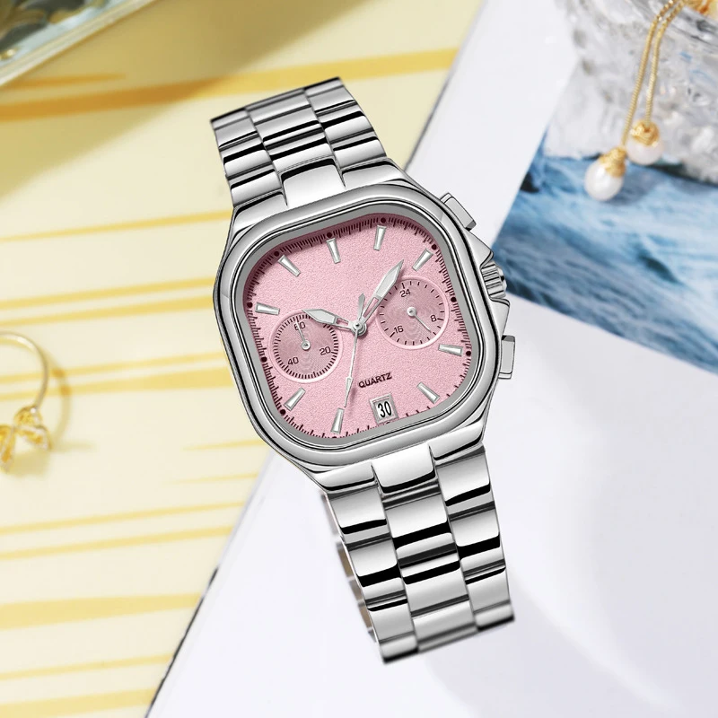 MAYZHISU ผู้หญิงนาฬิกาหรูหรานาฬิกา Retro ผู้หญิงนาฬิกาข้อมือควอตซ์หญิงสายคล้องคอธุรกิจนาฬิกาสุภาพสตรีปฏิทิน