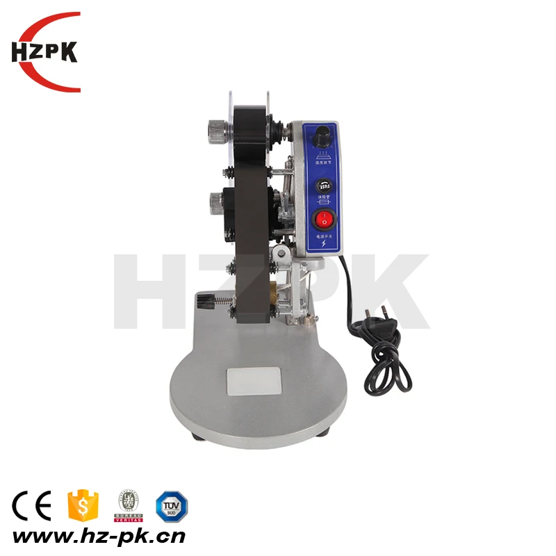HZPK DY-8 Hot Stamping Ribbon Date Coding Machine on Plastic Manual Printing Date Machine