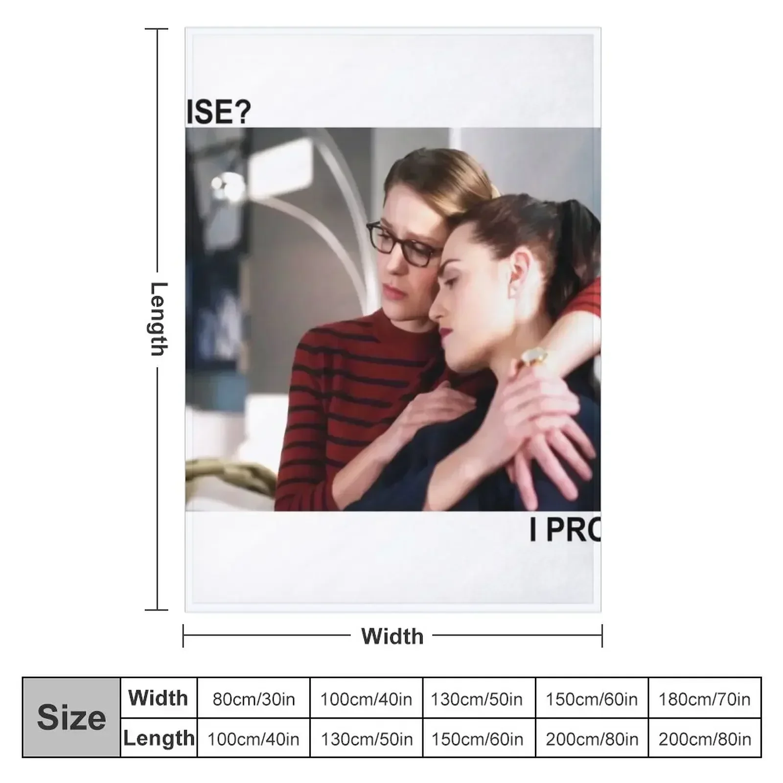 Supercorp Promise IPromise Throw Blanket couch cozy soft plush fuzzy picnic outdoor blanket
