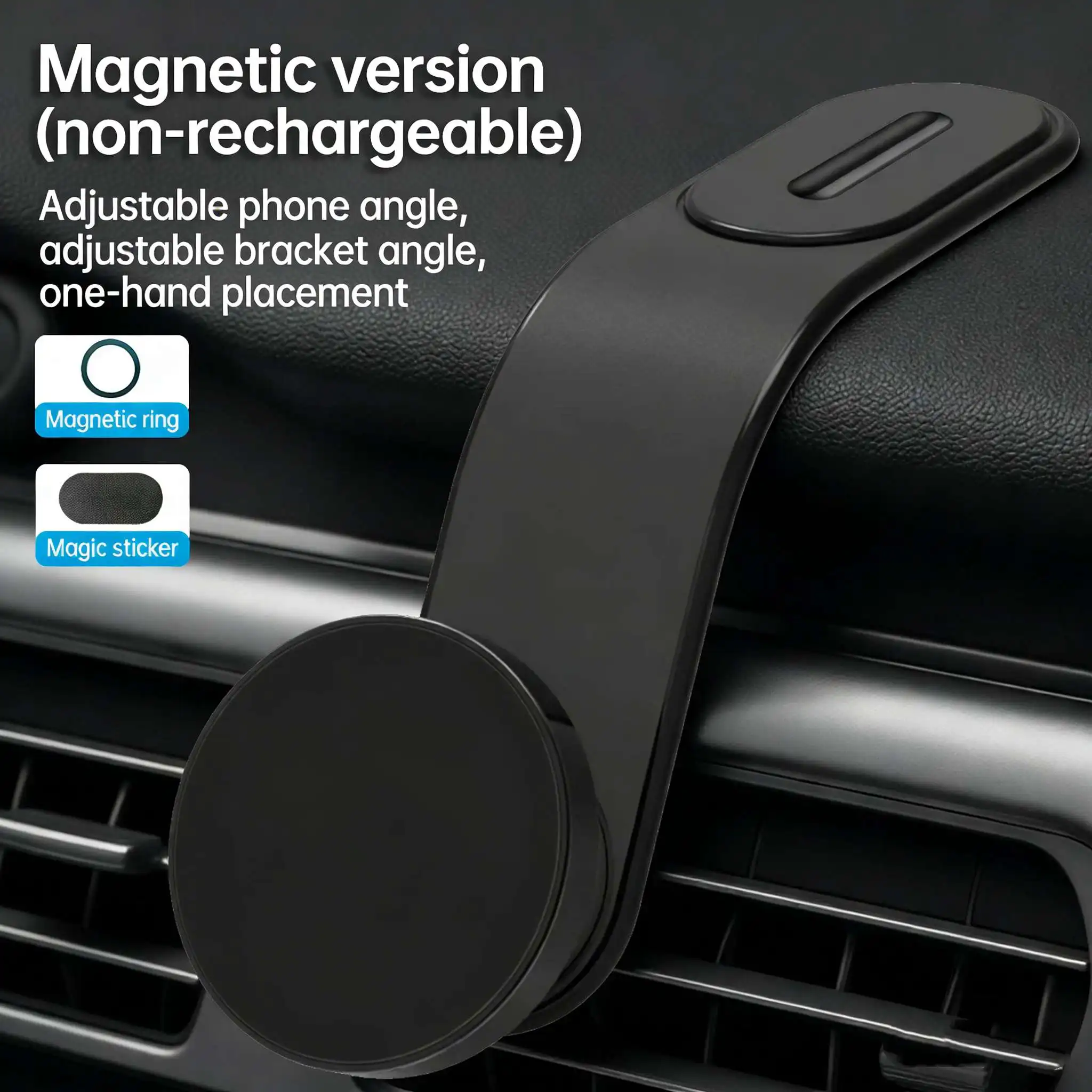 For MagSafe Wireless Charger Magnetic Car Phone Holder Bendable Cell Phone Holder Phone Bracket for iPhone