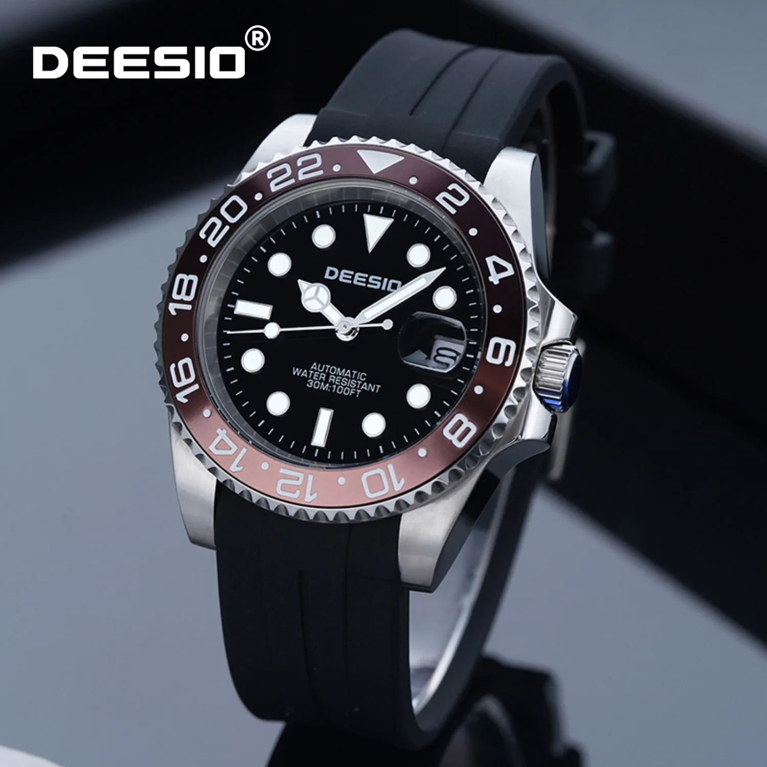 

Deesio Automatic Mechanical Watch for Men 41mm Stainless Steel Dress Watch with Luminous Hands 30M Water Resistant Free Shipping