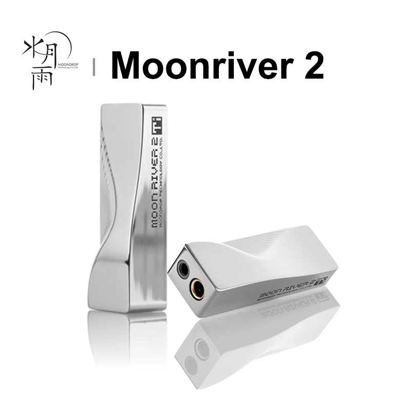 MOONDROP Moonriver2 TI Portable DAC Headphone Amplifier AMP Type-C to 3.5mm/4.4amm Output Support DSD512 32Bit/384kHz Moonriver