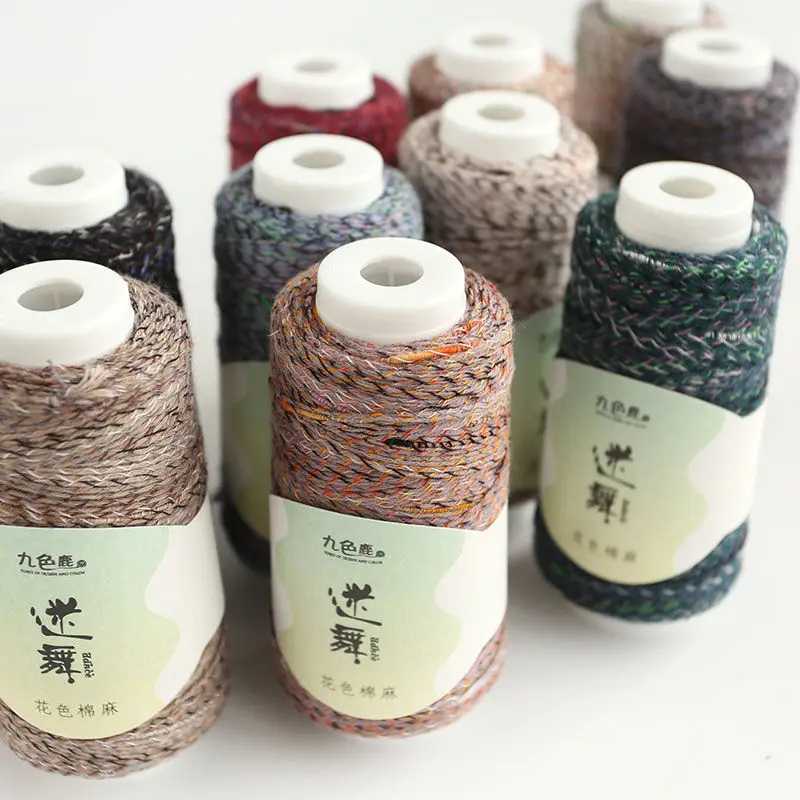 

5 шт./Miwu, весна/лето, хлопковые завитки жареного теста, цветная нить, кружевная палочка для вязания крючком, игла, ручная вязка, шарики из льняной нити